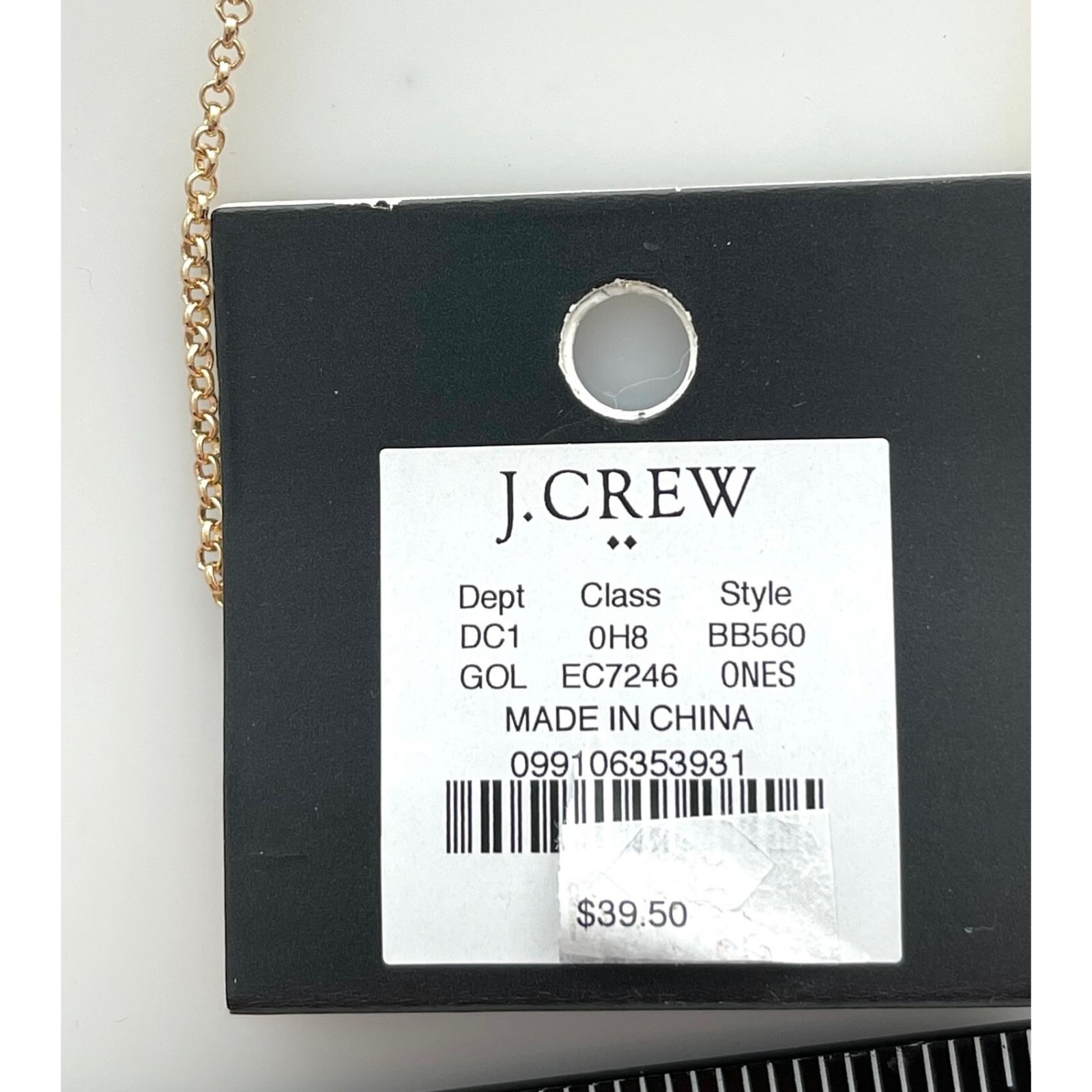 J. Crew Pendant Necklace Double Discs, Brushed Gold Tone NEW eBay