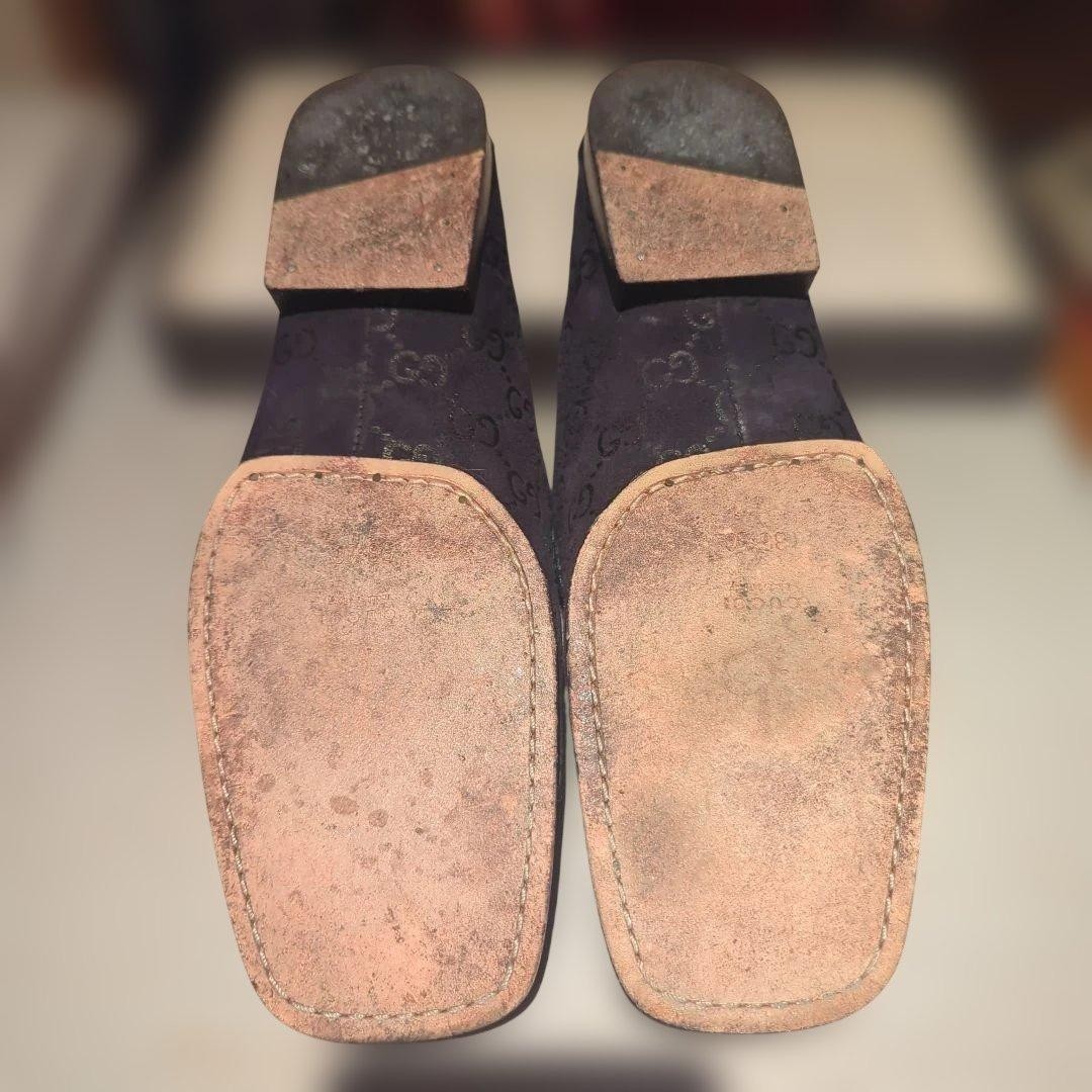 GUCCI Women's Loafers GG Suede Navy EU36.5/US6.5 120232c thumbnail 16