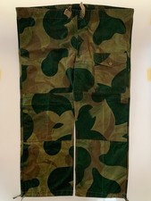 VTG Old Belgian Moon & Balls Camo Trousers Parachutist Commando Belgium Army 50s