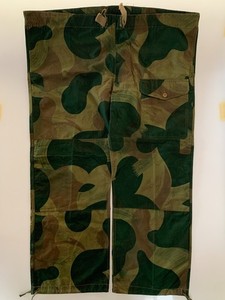 VTG Old Belgian Moon & Balls Camo Trousers Parachutist Commando Belgium Army 50s