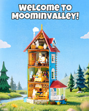 Rolife 3D Puzzle Moomin's House DIY Miniature Wood House with LED Kit Toys Gifts