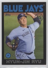 2021 Update 1986 Topps Baseball 35th Anniversary Black 171/299 Hyun-Jin Ryu 0q1p