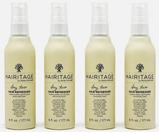 Hairitage Day Two Vegan, Sulfate Paraben Free Hair Refresher, 4-Pack 6 oz