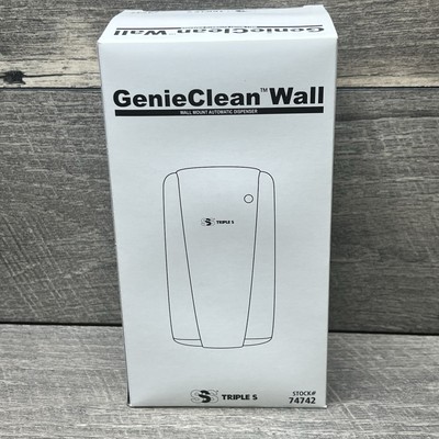 GenieClean 74742 Wall Mount Automatic Dispenser for Toilets/Urinals Cleaning NEW