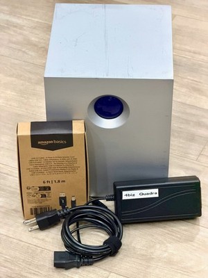 LaCie 4big Quadra V3 Empty RAID Hard Drive Enclosure USB 3.0 FW800 PSU Cable