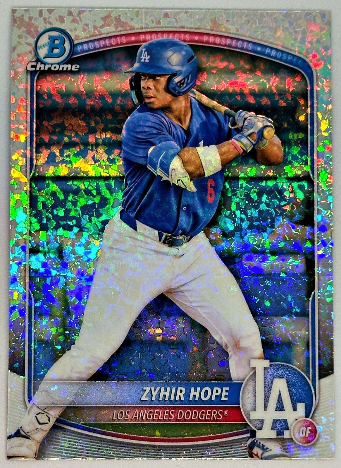 Zyhir Hope 2025 Bowman Chrome Prospects #BCP-2 Mini-Diamond Refractor