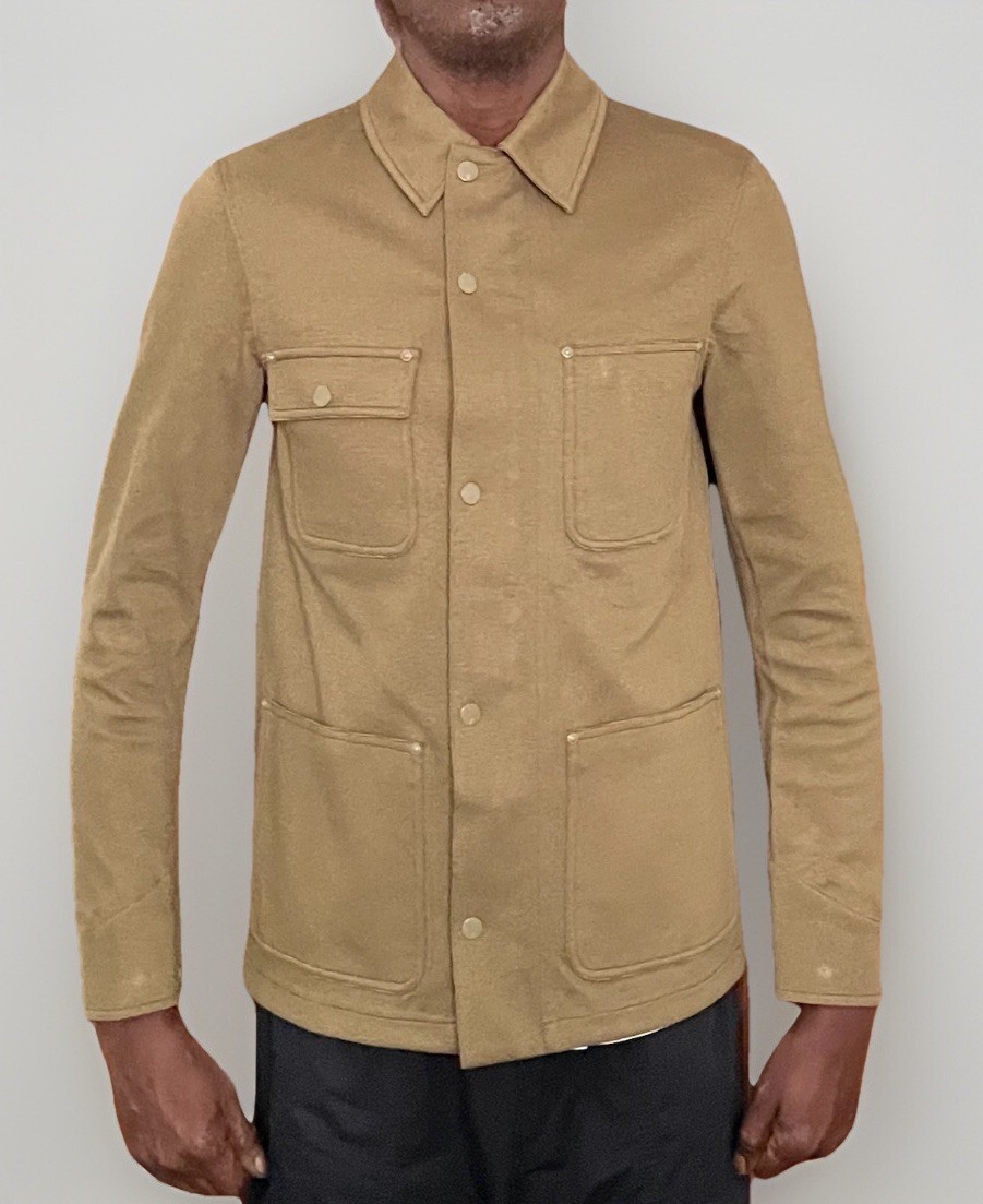 ALTRA OAMC CAPPOTTO DA LAVORO IN COTONE INCOLLATO CACHI RIGIDO S