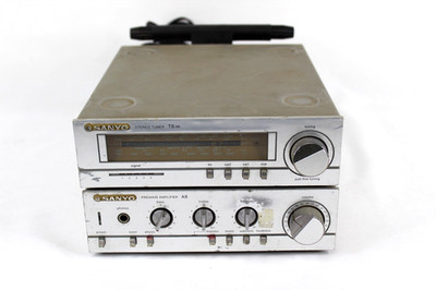 Vintage Sanyo T8HK Stereo Tuner & A8 Premain Amplifier Set
