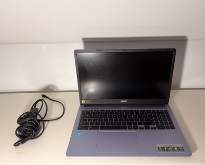 Acer Chromebook 15 15.6'' FHD Celeron N4500 4GB 32GB eMMC Purple Charger