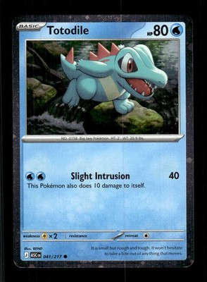 Totodile (Cosmos Holo) 041/217 Common Miscellaneous Cards & Products Pokemon LP