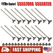 16pcs Intake Exhaust Valves W Valve Stem Seals Kit For 09-11 Chevrolet Aveo