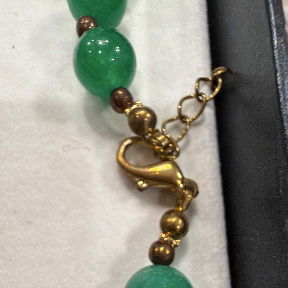 Publisher Clearing House Green Jadine Round Bead Necklace Bracelet & Earring Set View 5