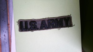 VINTAGE MILITARY PATCH NAME TAPE VIETNAM ERA CRUDELY MADE