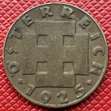 Austria 1925 Bronze 2 Groschen. KM# 2837