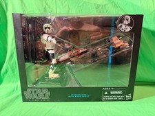 Star Wars The Black Series Speeder Bike W  Biker Scout 6  Figure Hasbro 2014