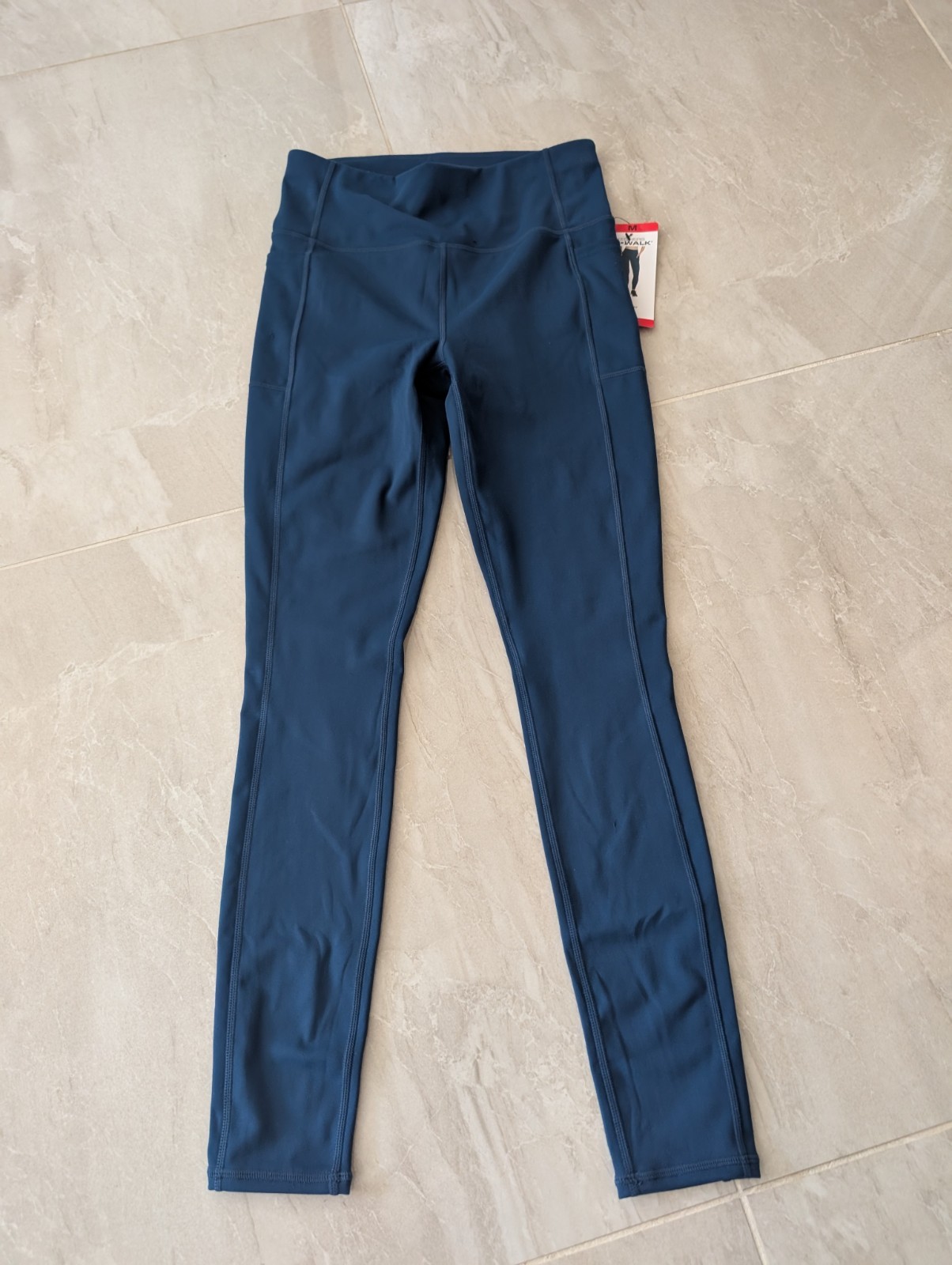 ALTRA Leggings donna Skechers Go Walk blu nuovo con etichetta