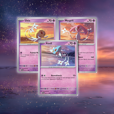 💜 Pokémon Uxie Mesprit Azelf — “Guardians of the Sky” Trio Set