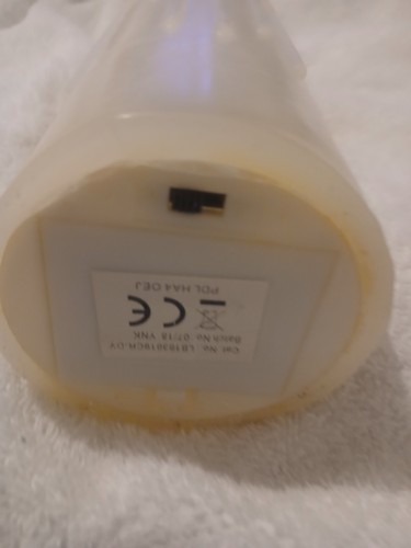 Vintege Flameless Flickering Chapel Ivory Battery Power Candle Big Height 10in - Picture 5 of 24
