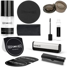 9-in-1 Vinyl Record Cleaning Kit Anti-Static Cleaner Carbon Fiber Velvet