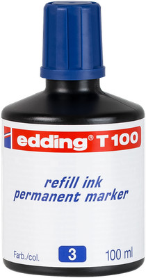 edding T 100 Permanentmarker Nachfülltinte blau 100 ml