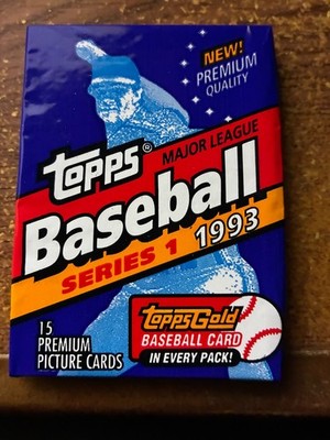 1993 Topps Series 1 Baseball Factory Sealed Wax Pack