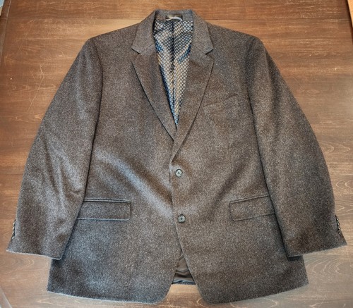 Michael Kors, Michael Kors Men's Blazer Jacket Black 100% Camel Hair Size 48R Sport Coat