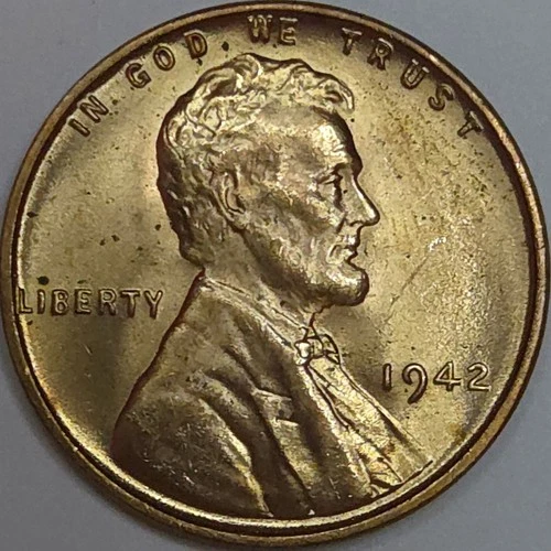 1942-P Lincoln Wheat Cent - Uncirculated (Lot#2)