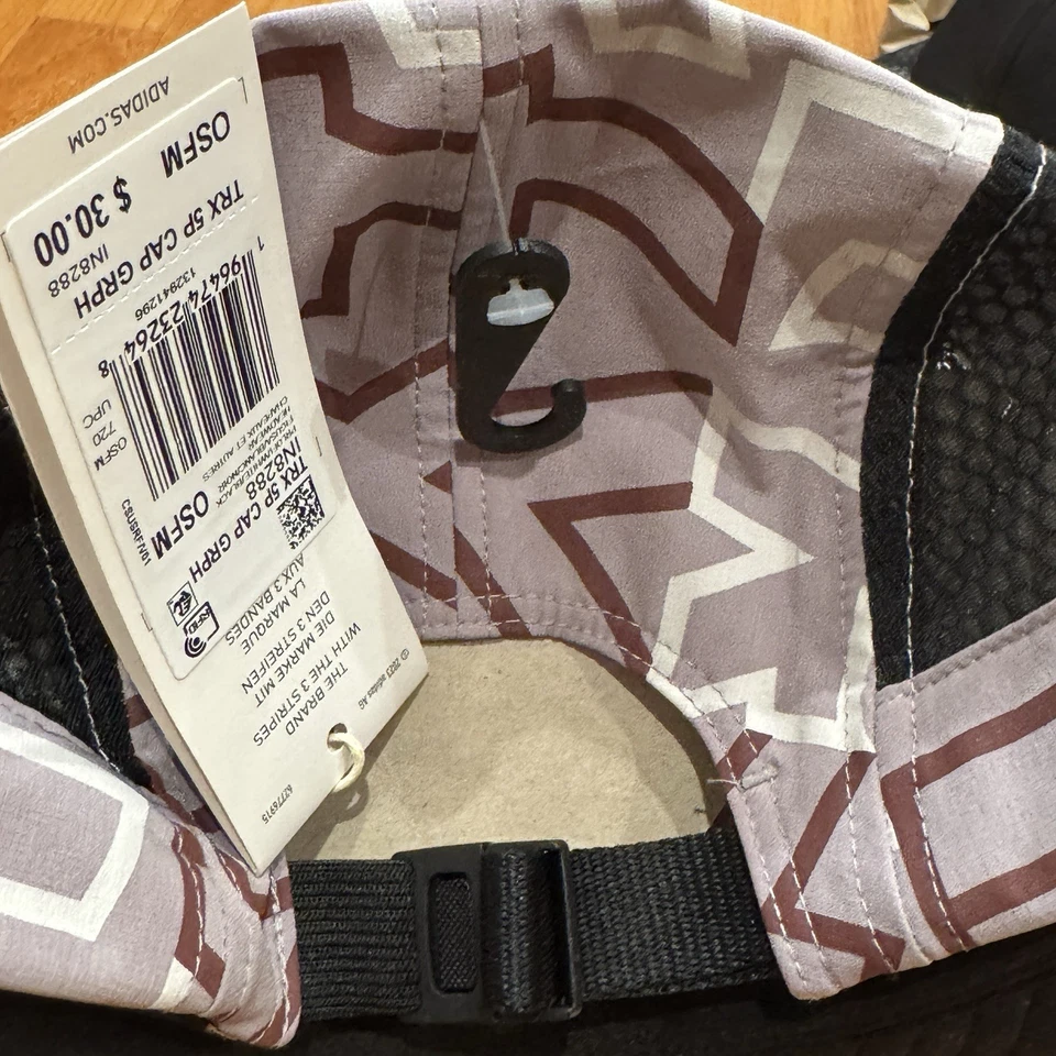 Juego de 3 gorras Adidas Terrex con gráficos de 5 paneles para correr correr senderos OSFM Foto 4 de 4