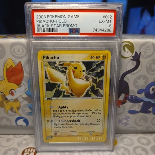2003 POKEMON BLACK STAR PROMO #012 PIKACHU-HOLO PSA 6