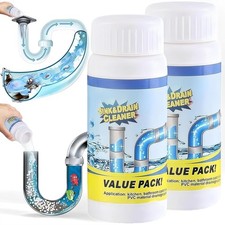2PCS Sink Foaming Drain Cleaner Kitchen Bathroom Pipe Clog Remover Fast actionUK
