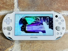 PS Vita Light Blue White PCH-2000 Sony PlayStation Japan 8GB Charger 2 Games DDP