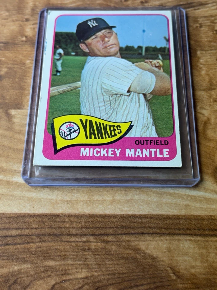 1965 Topps Mickey Mantle #350 Yankee Legend- See Pics For Condition! + Extras - Image 2 of 4