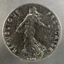 1991 France 1/2 Franc Semeuse Lightly Circulated