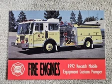 1993 FAMA Bon Air Series 1 #71 1992 Kovatch Mobile Equipment Custom Pumper AZ