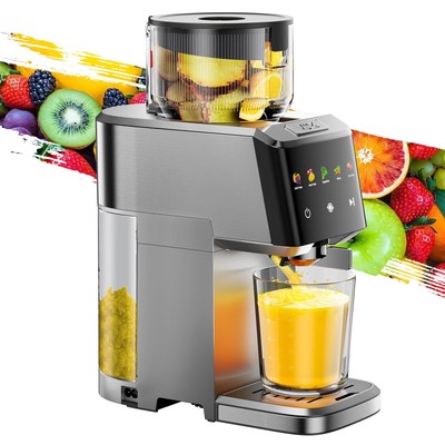 Cold Press Juicer - Large 5.12'' Feed Chute, Easy to Clean, Slow Masticating J...