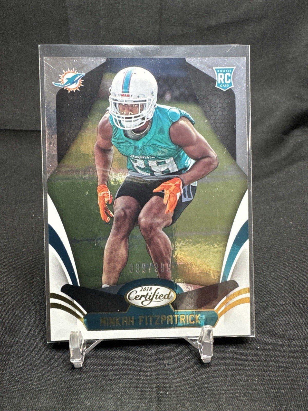 Minkah Fitzpatrick Panini Certified #139 Mirror Green