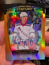 24-25 Stature Hockey Orange Base Auto #24 Alexis Lafreniere #20/50