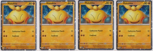 Pokemon Mega Evolution - Black Star Promo - MEP 068 Makuhita X4