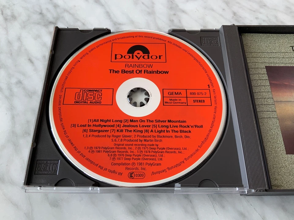 Rainbow The Best Of 2 CD TARGET ERA 1ST PRESS WEST GERMANY Polydor 800 074-2 OOP - Image 2 of 4