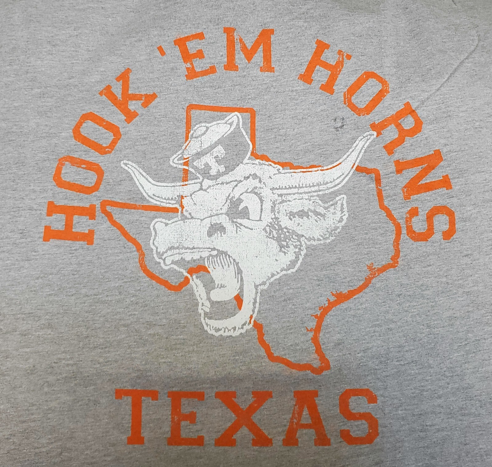 Mens Authentic Apparel Univ of Texas Longhorns NCAA Hook Em Horns Tee T-Shirt