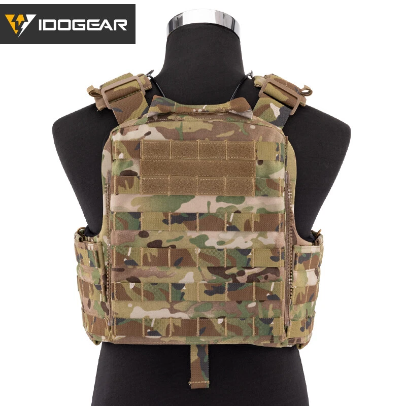 IDOGEAR Tactical Vest Cherry Plate Carrier CPC Vest Molle Camo Military Hunting - Image 4 of 4