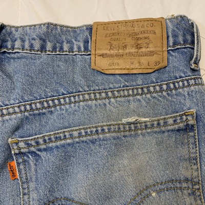 Vintage Levi's 610 Orange Tab Straight Leg Jeans (38x32) Blue | eBay