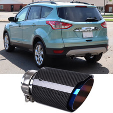 Silenciador de tubo de escape de fibra de carbono de 2,5" a 3,5" para Ford Escape