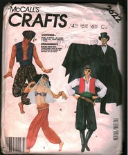 2622 Vintage McCalls SEWING Pattern Adult Halloween Costume Harem Genie Pirate