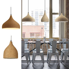Rattan Pendant Light Shade Dome Ceiling Lights Handmade Jute Beige Kitchen Lamp