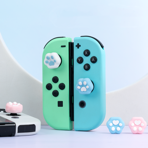 GeekShare Thumb Grip Caps For Nintendo Switch/Lite/OLED Silicone Cat Paw 4PCS - Picture 4 of 5