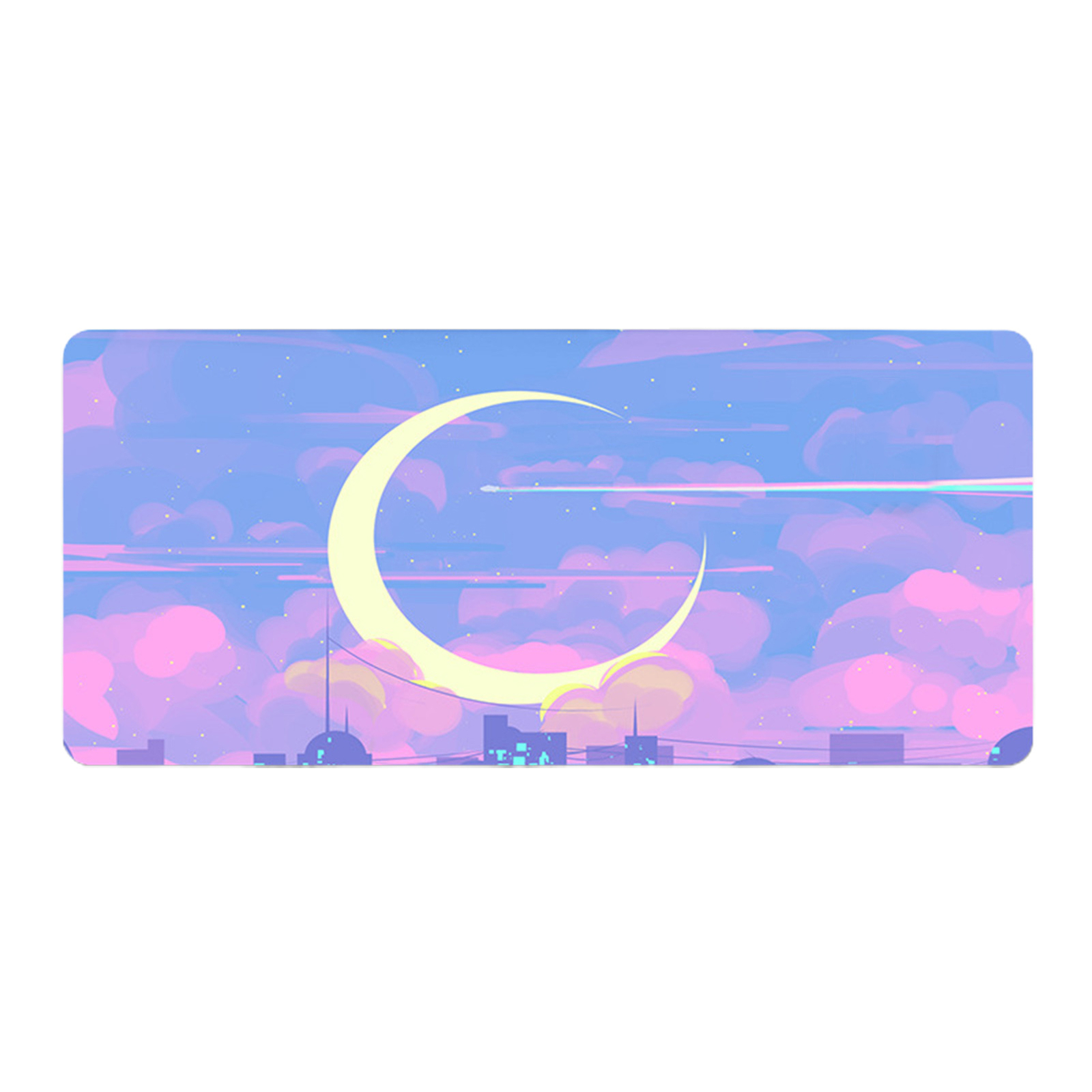 Thick Non-Slip Cities Scenery Printed Mouse Pad for Computer-image