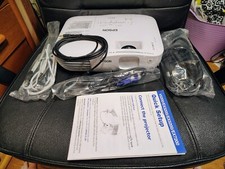 Epson EX3200 h369a LCD Projector-Tested  Works cords case and extra bulb lamp