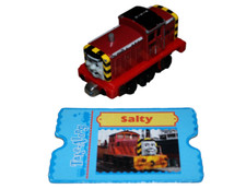 Thomas the Train Friends Salty Engine Take Along Diecast Metal Card Set 2003