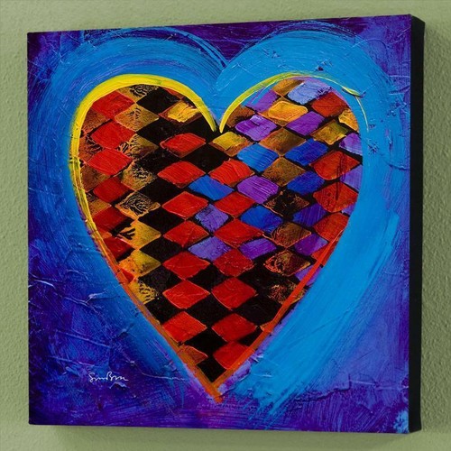 Simon Bull Limited Edition "It's A Love Thing II" Giclee on Canvas - Picture 3 of 4